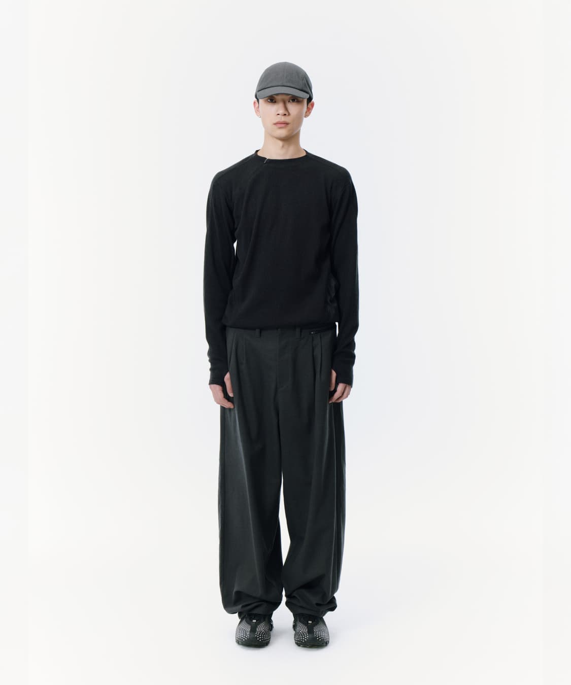 산산기어 리브드 롱슬리브 블랙 / Sansan Gear Ribbed 상품이미지4