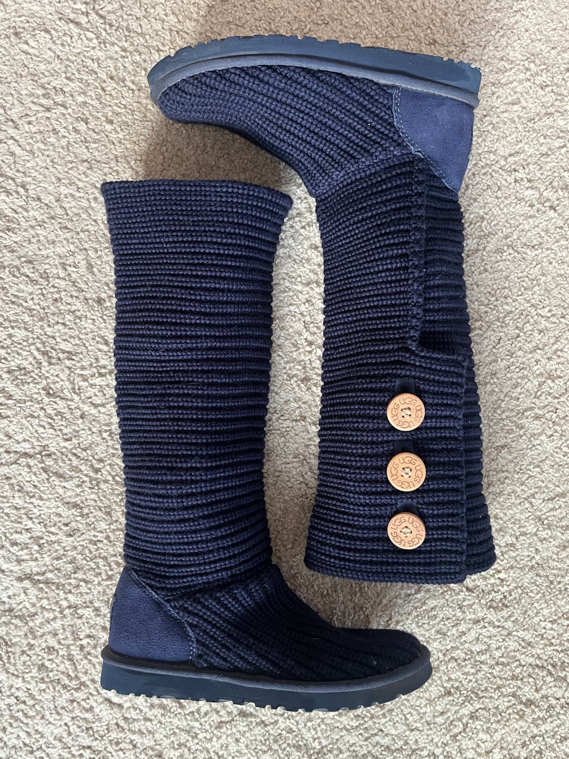 어그 니트 카디 부츠 네이비 (240) 상품이미지2