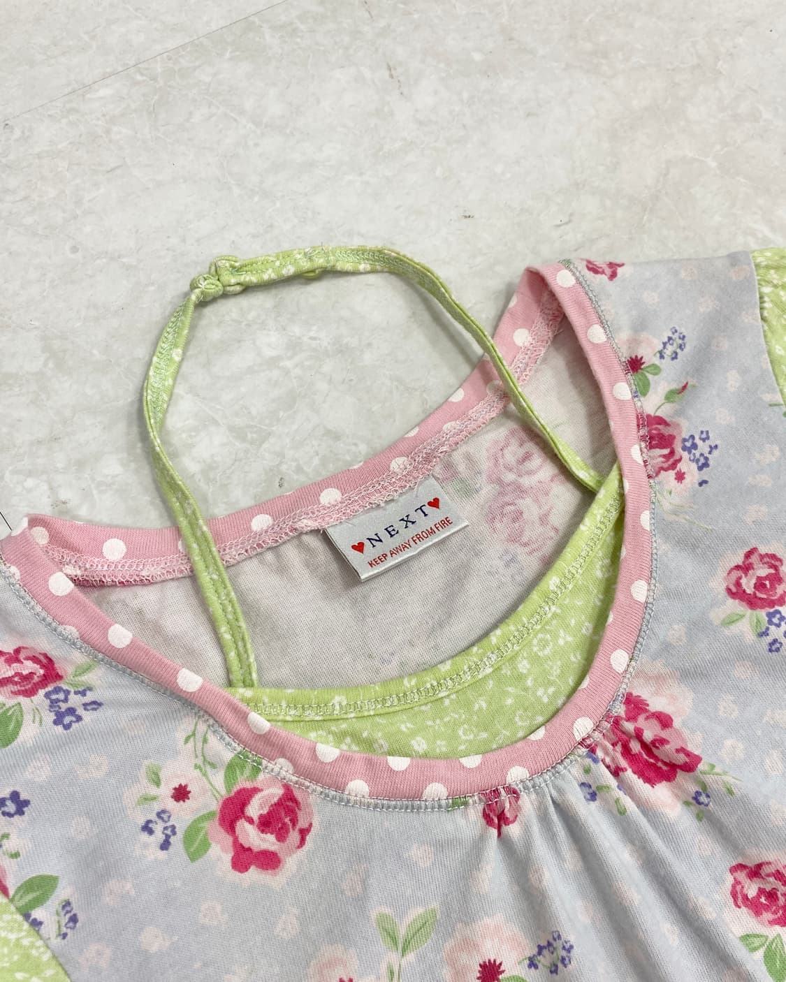 Floral Dot Hawaii halter neck T-Shirt  상품이미지5