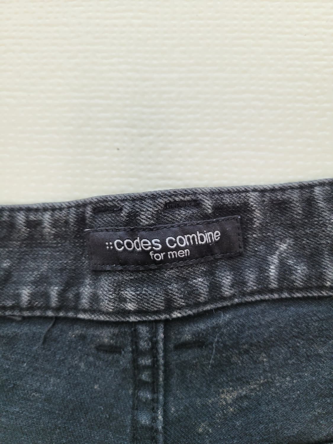 코데즈컴바인 남자 워싱 청바지 32 블랙 컬러  상품이미지6