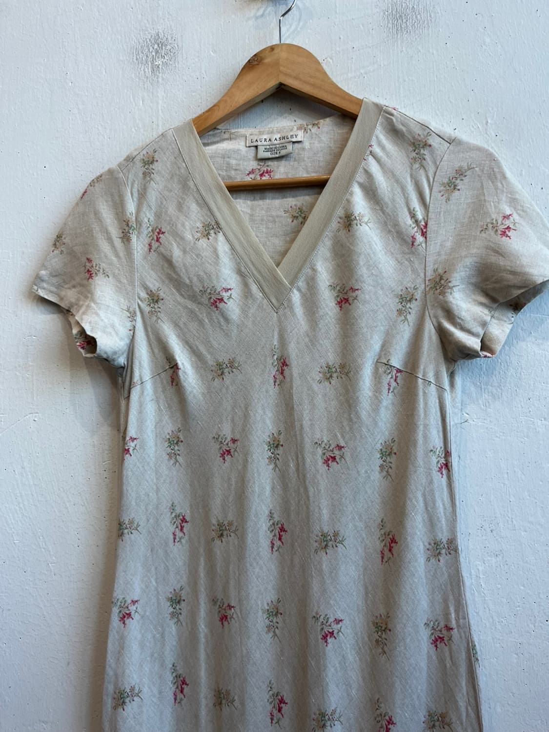 LAURA ASHLEY 로라 애슐리 퓨어린넨 플라워 원피스 상품이미지2