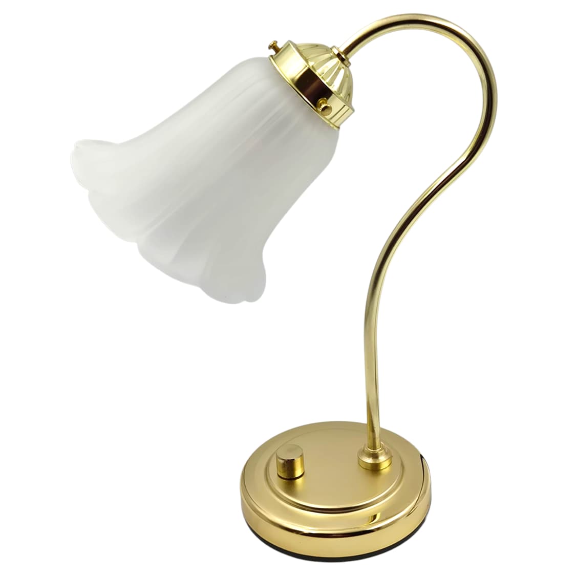 90s 트윈버드 불투명 프릴 꽃잎 스탠드 램프 상품이미지4