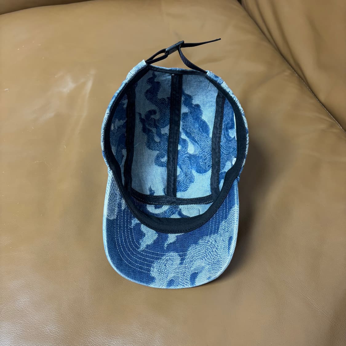 슈프림 캠프캡 모자 박스로고 플레임 데님 상품이미지6