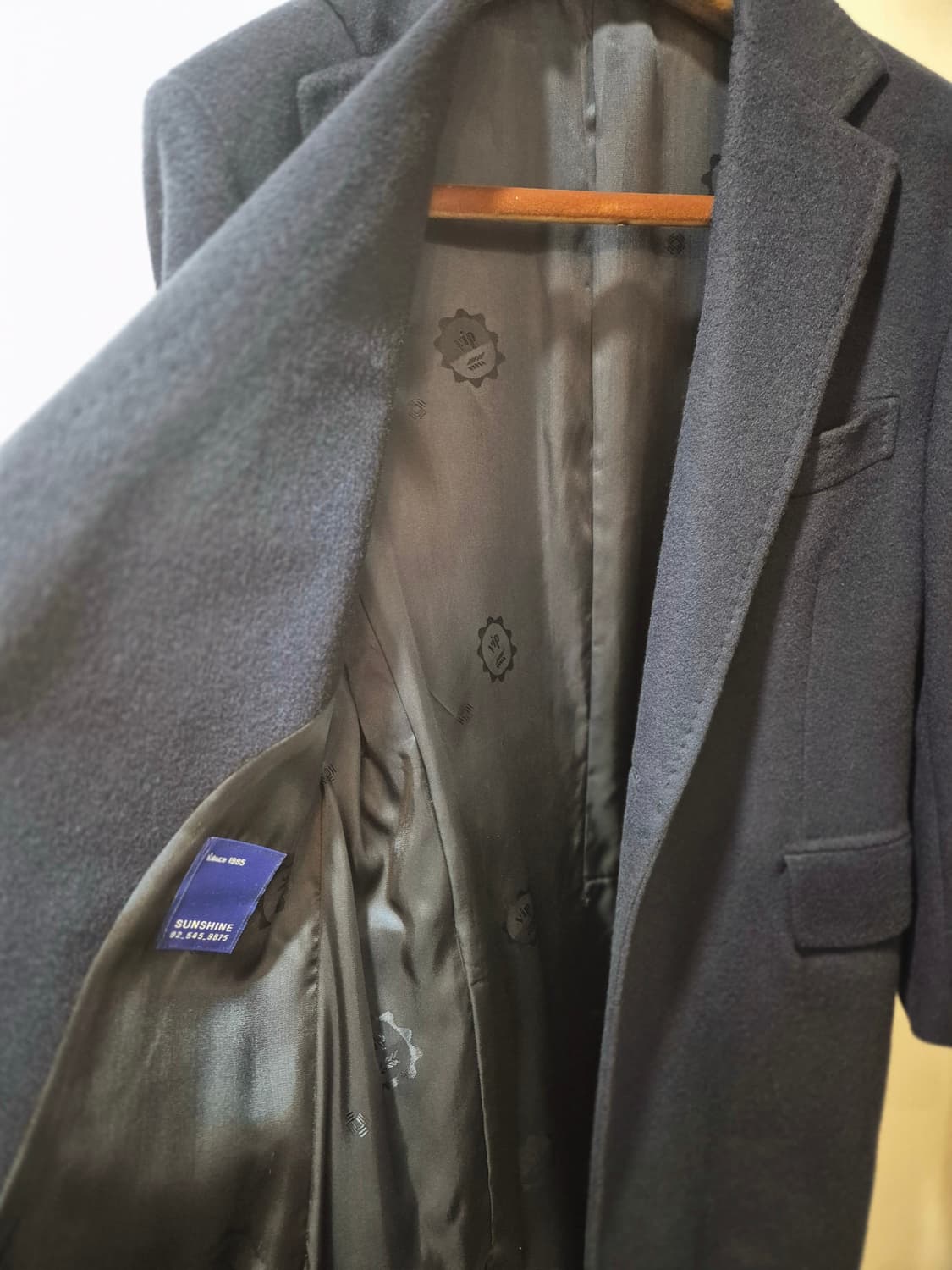 네이비 싱글 코트 상품이미지2