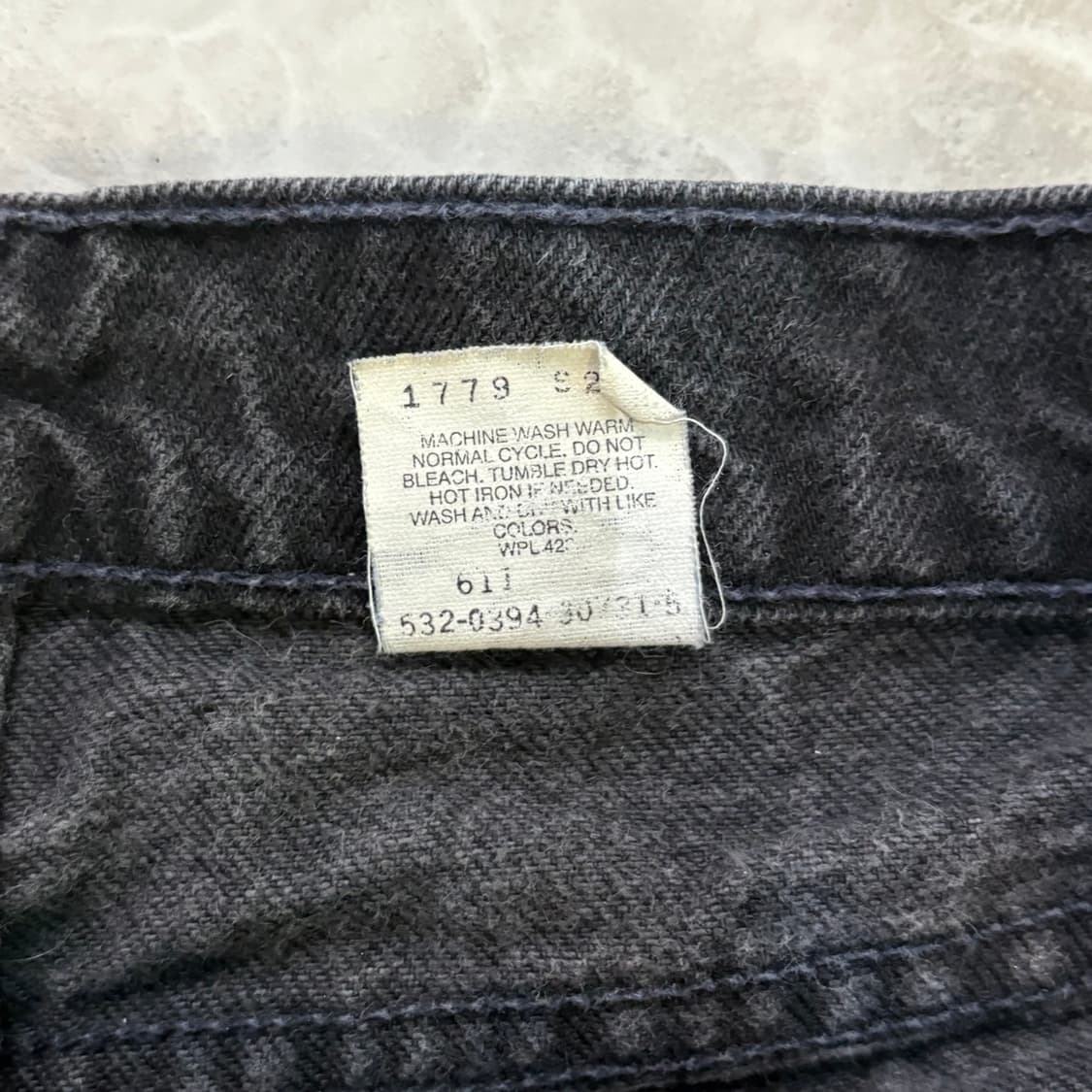 [36/34] 90s USA🇺🇸 리바이스 505 레드탭 블랙 흑청 상품이미지4