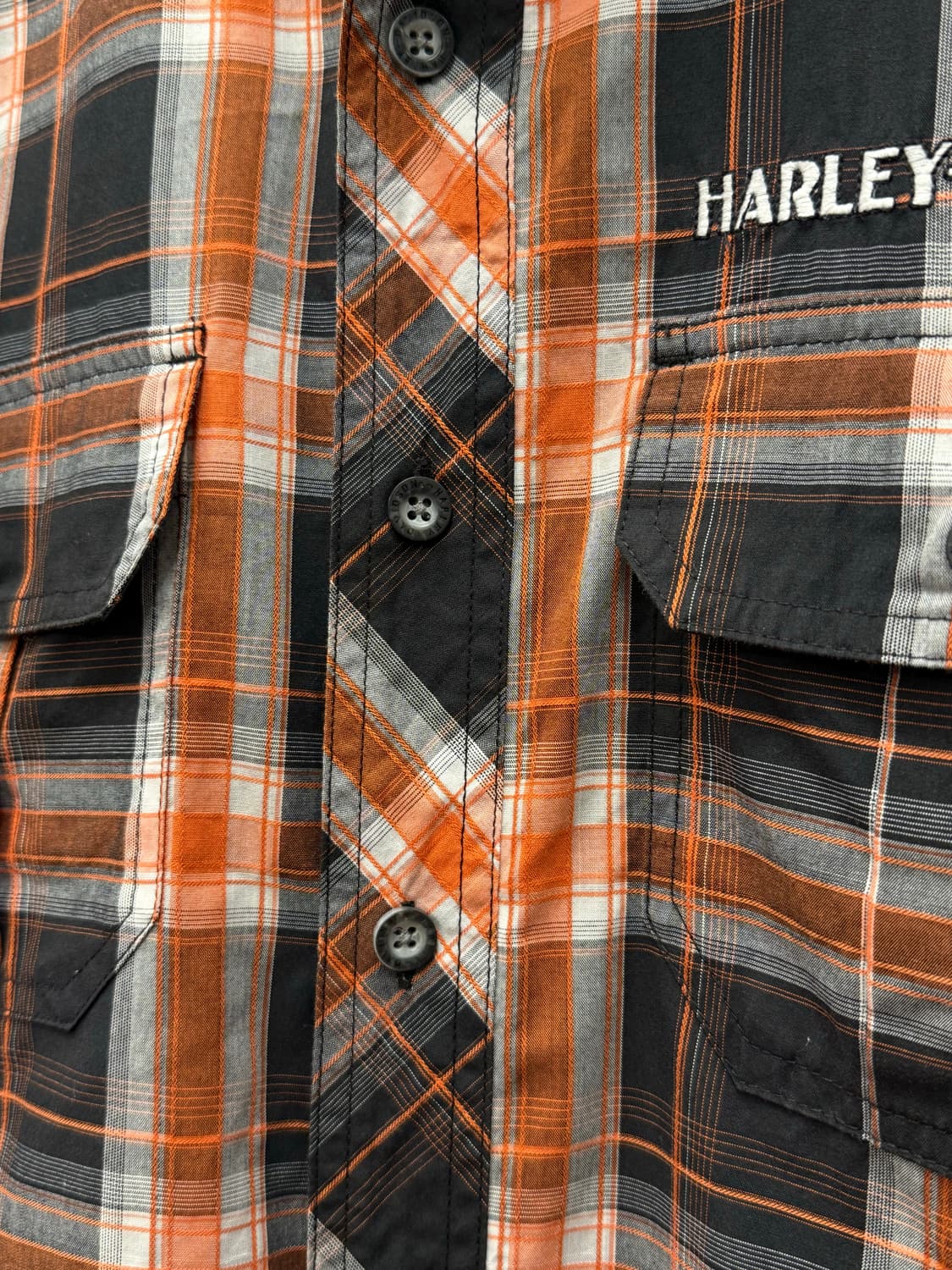 Harley-Davidson Plaid Short Sleeve Shirt 상품이미지6