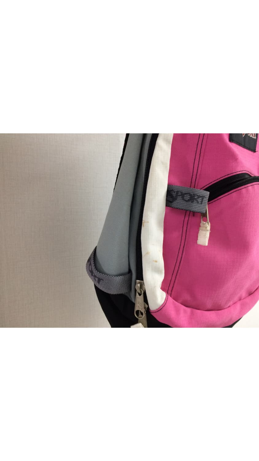 잔스포츠 빈티지 90s 핑크 백팩 상품이미지3