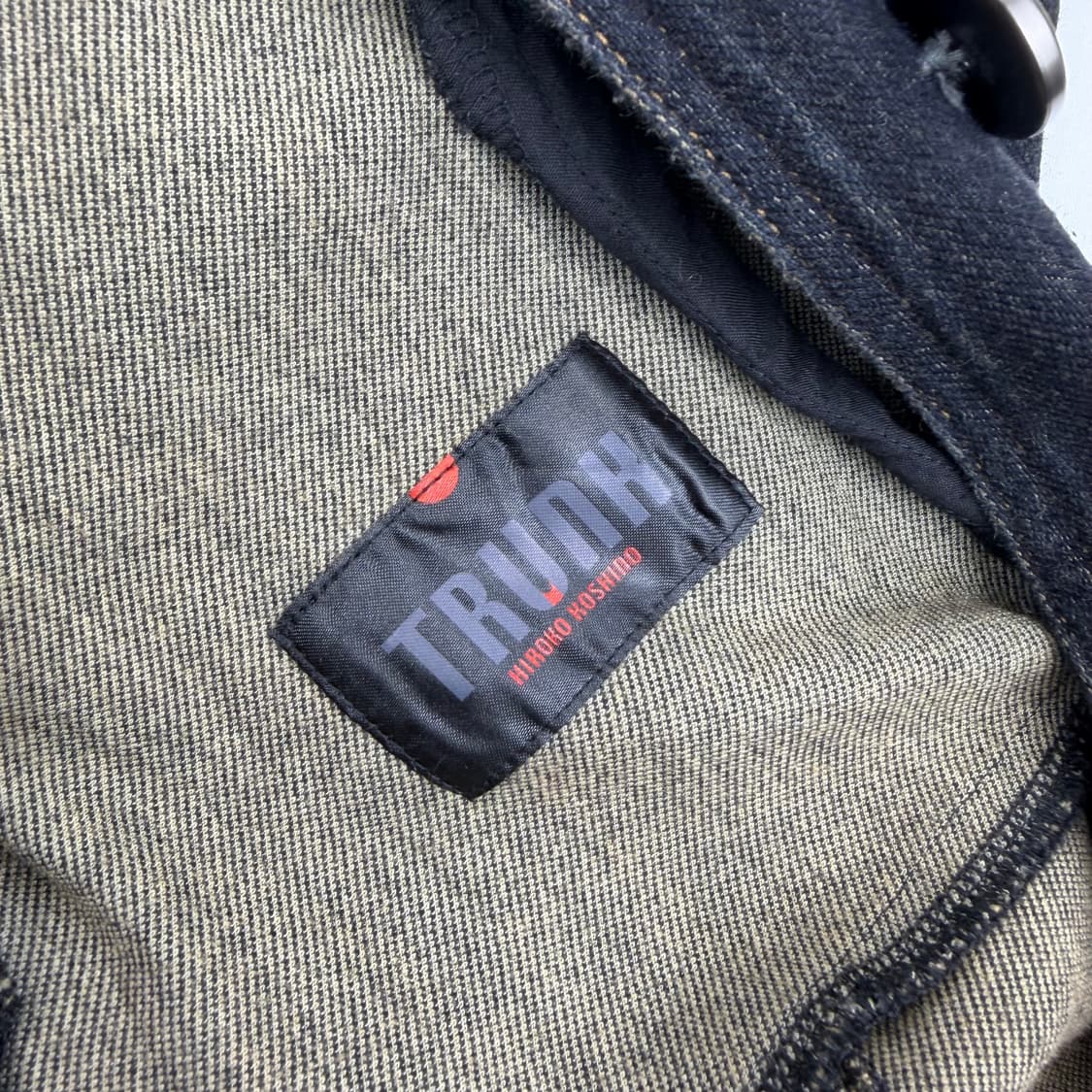 Hiroko koshino 흑청 데님 원피스코트 상품이미지4