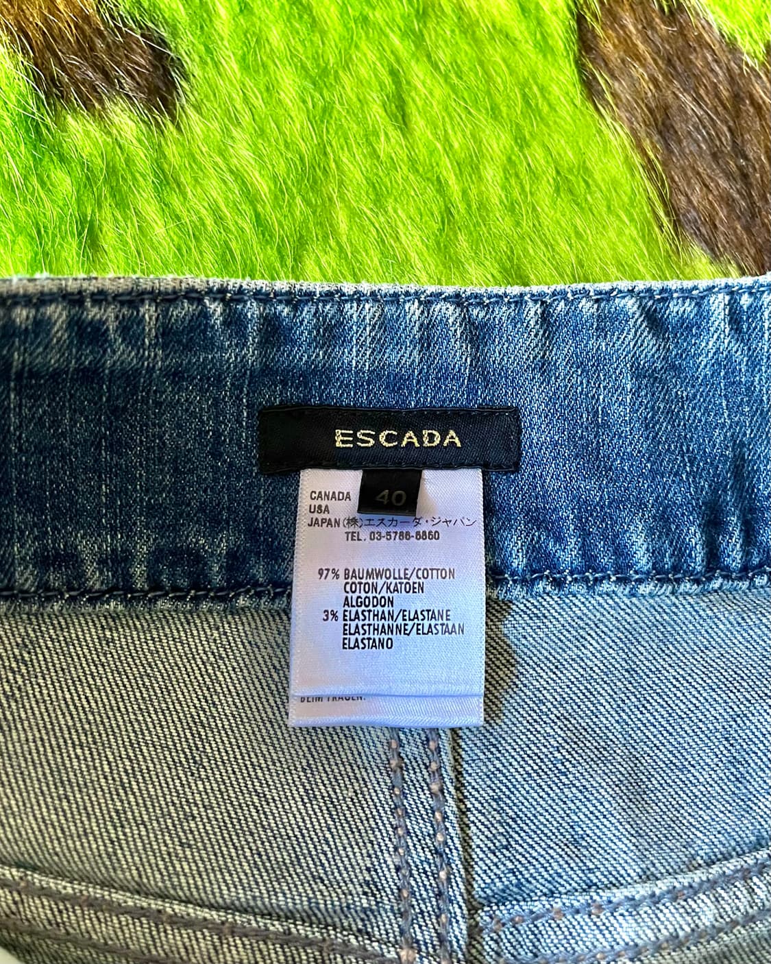 Old ESCADA Archive Boot-Cut Cubic Jeans 상품이미지9