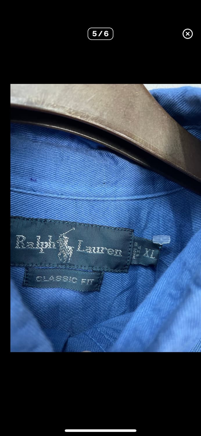 폴로랄프로렌 오버핏블루 옥스포드셔츠 A2964 상품이미지5