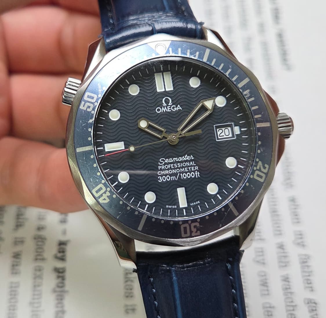 레어] 오메가 씨마스터 300m 물결 41mm 크로노미터 오토매틱 상품이미지10