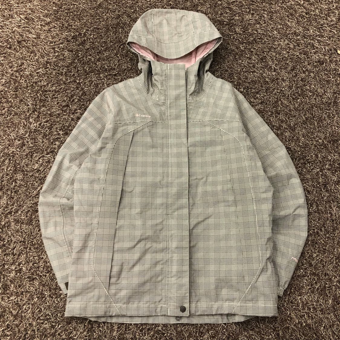 컬럼비아 티타늄 체크 투웨이 후드 바람막이 자켓 상품이미지1