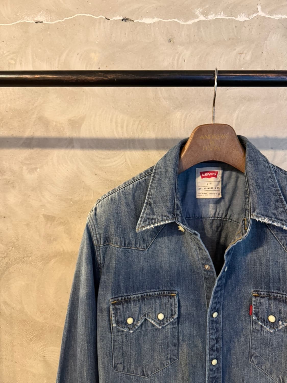 리바이스 웨스턴 데님셔츠 100 상품이미지2
