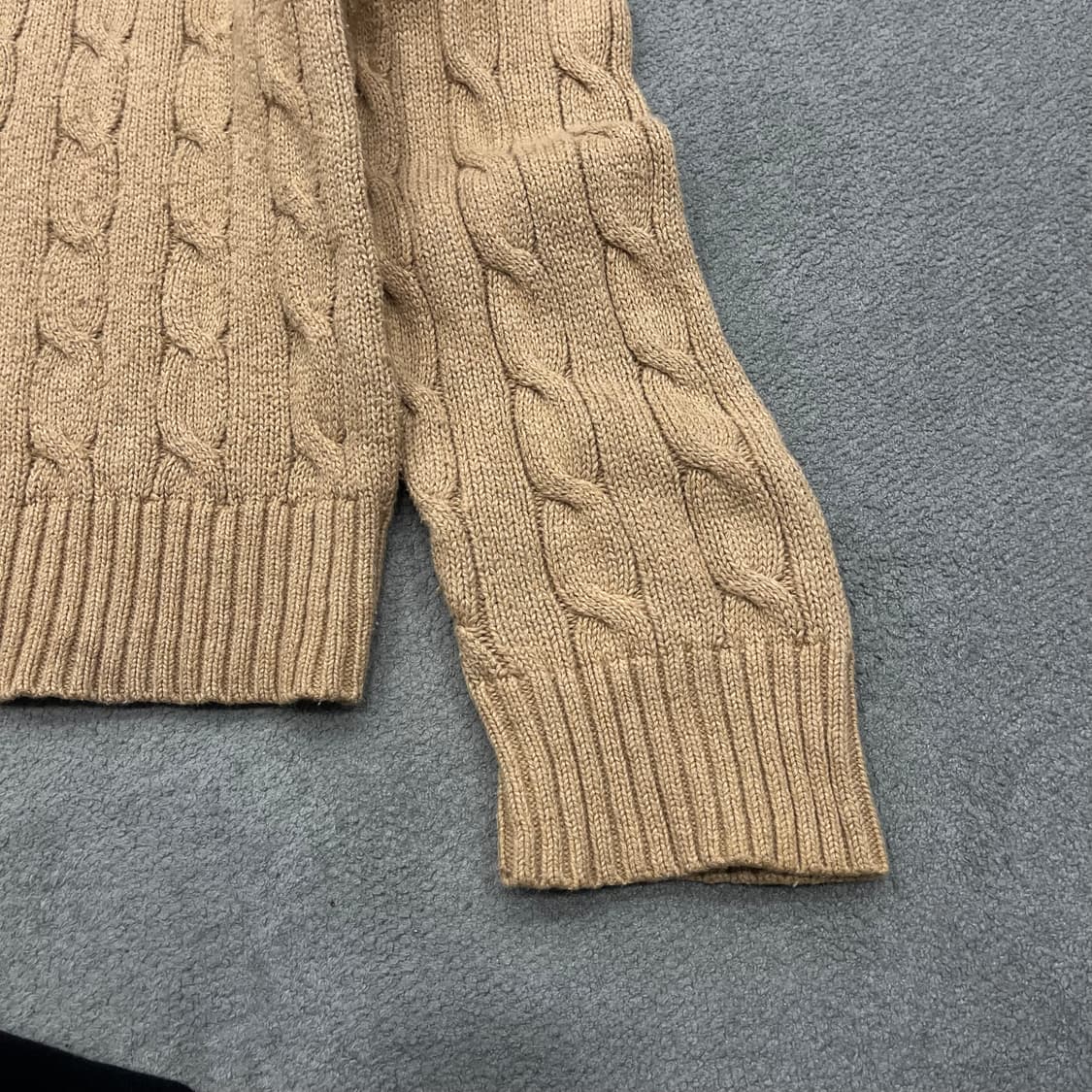 M 폴로 랄프로렌 케이블 베이지 니트 상품이미지4