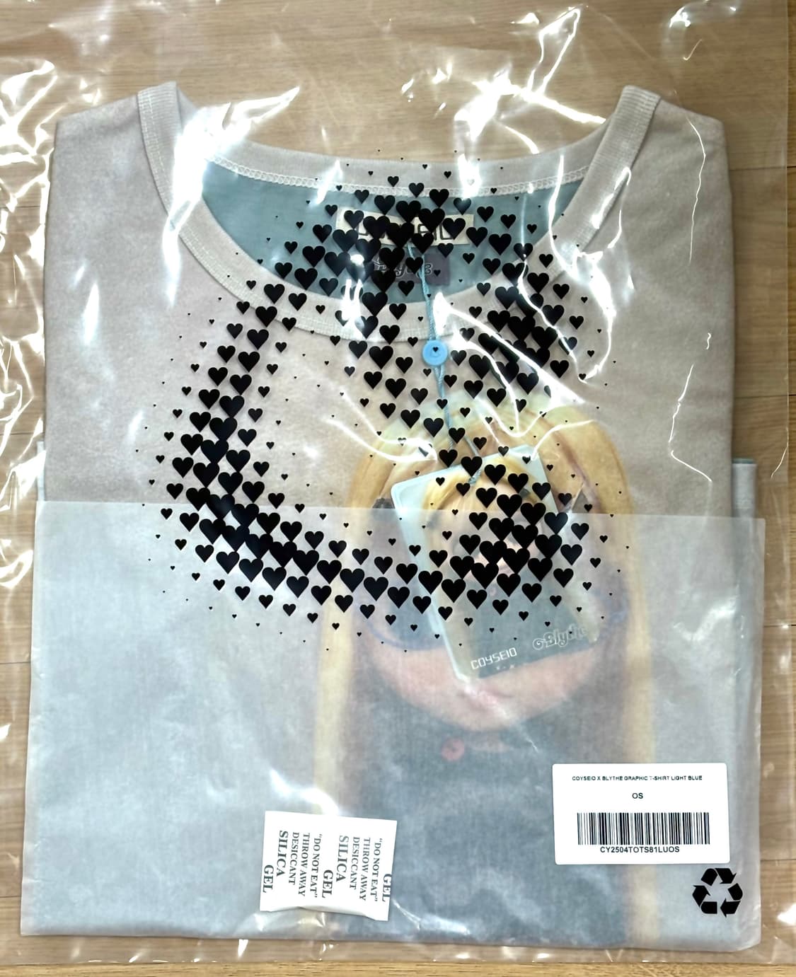 코이세이오 X 브라이스돌 티셔츠 라이트 블루 반팔 상품이미지2