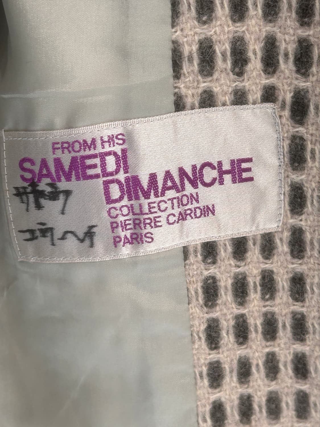 70s  피에르가르뎅 사메디 디망쉬 해체주의 재킷 상품이미지7