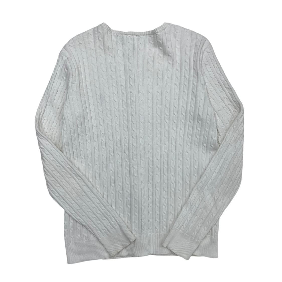 폴로 랄프로렌 네이비포니 화이트 꽈배기 니트 M 상품이미지3