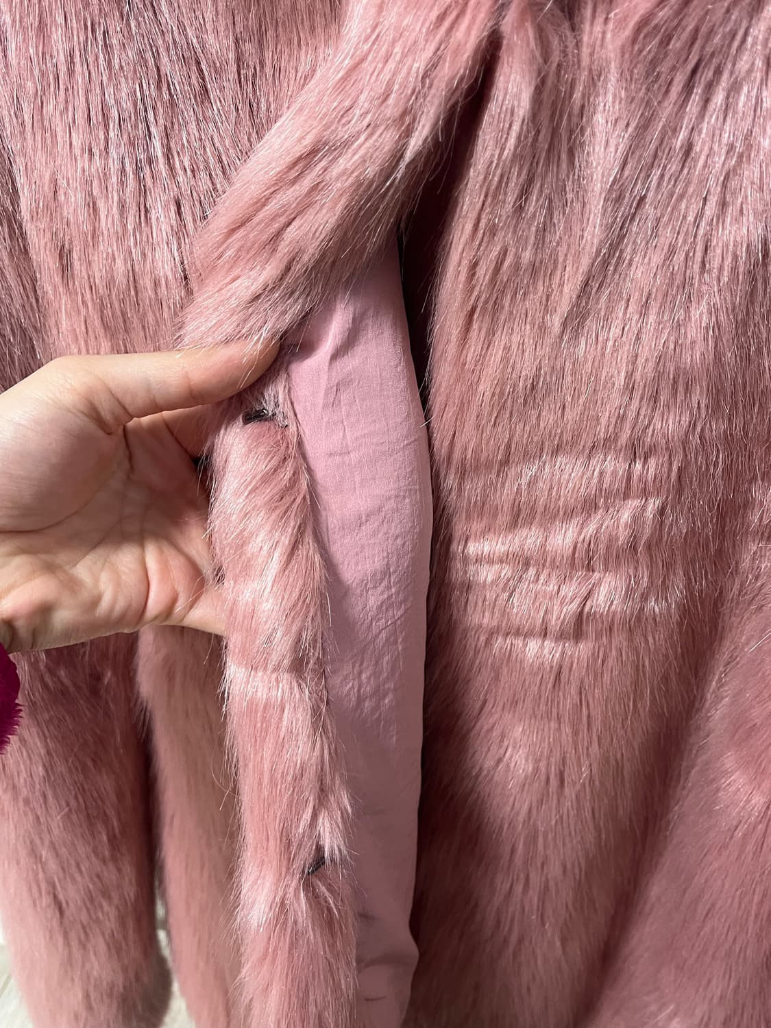 버쉬카 핑크 퍼 재킷 상품이미지6