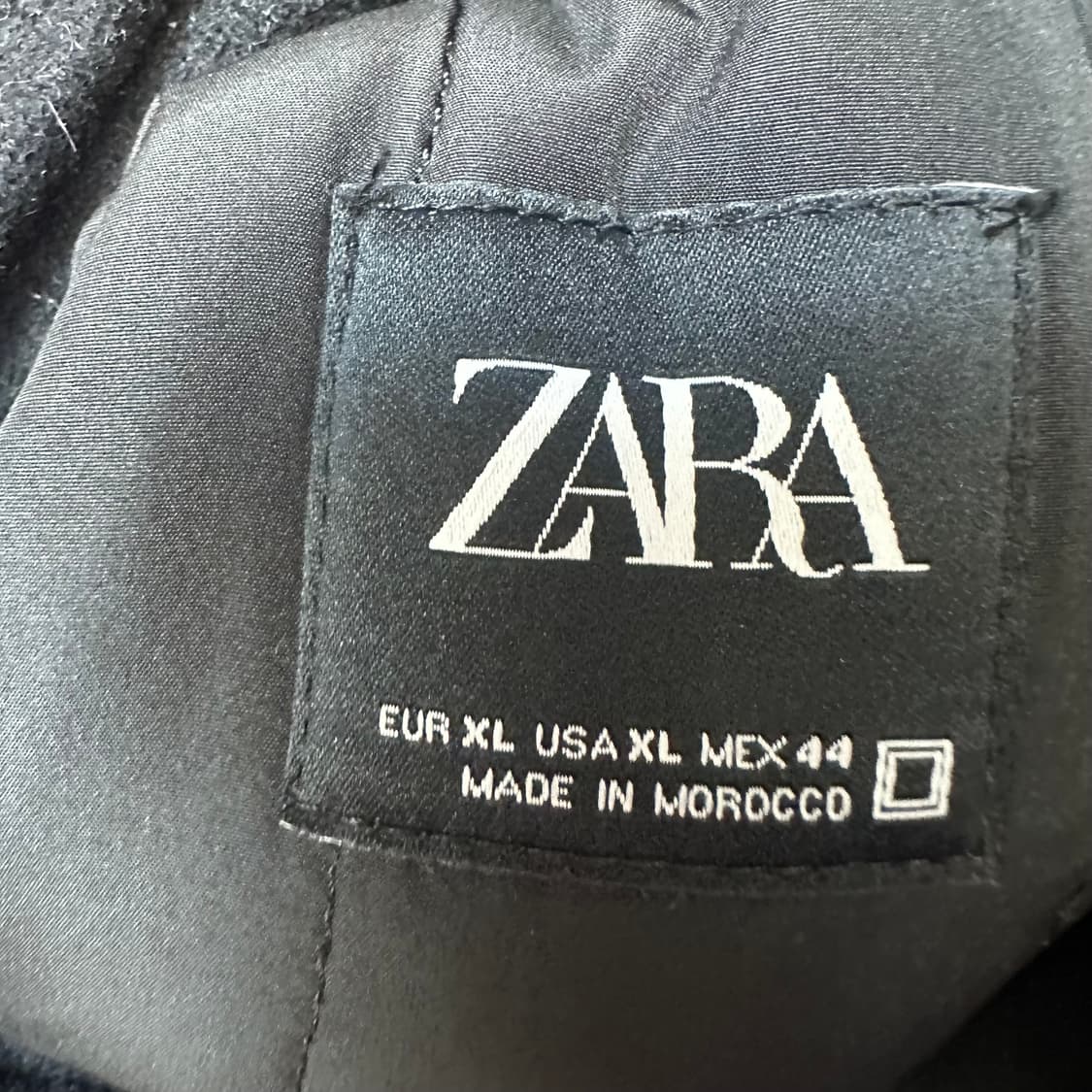 자라 빈티지 블랙 울모직블루종 XL 상품이미지3