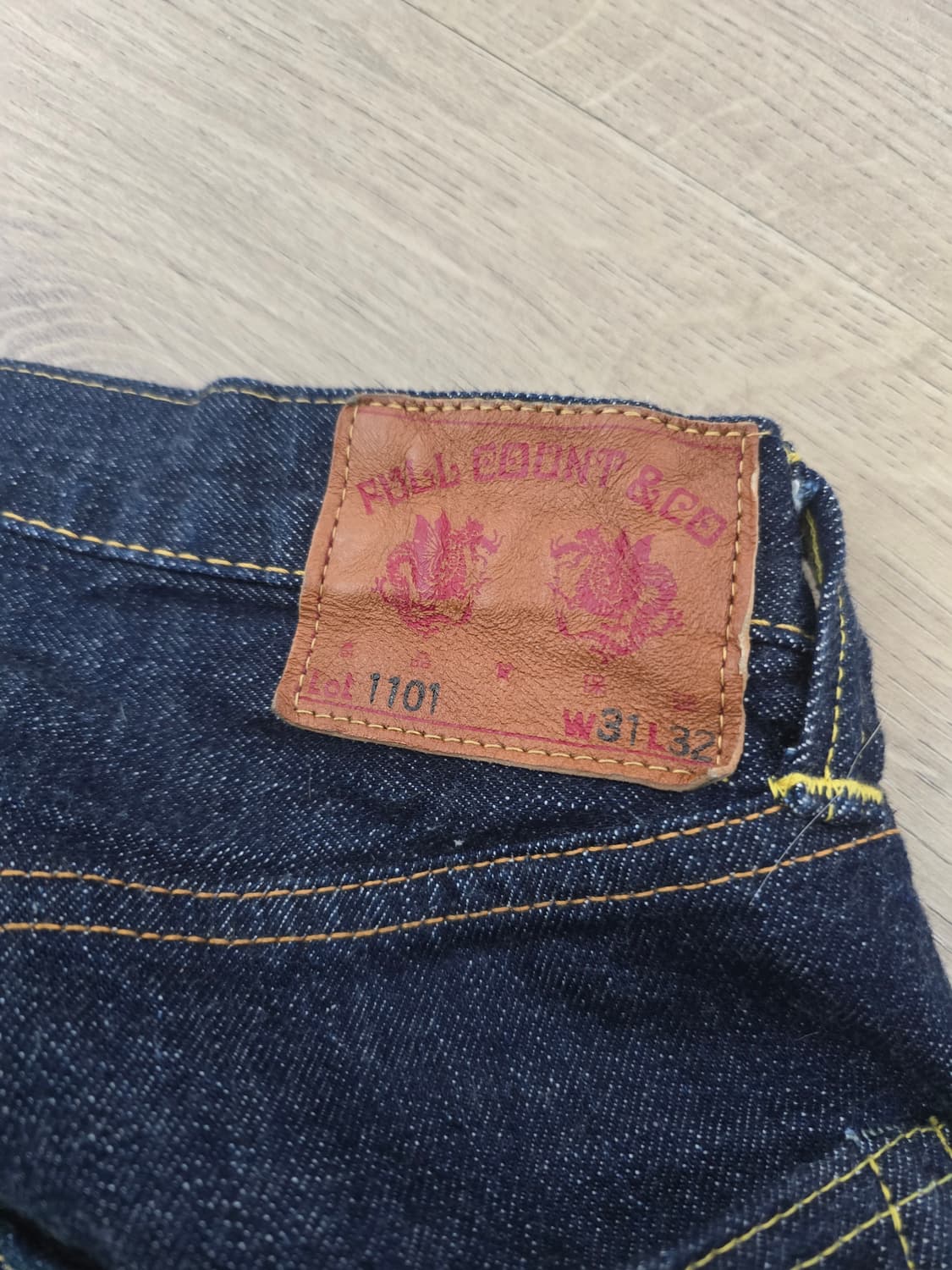 풀카운트1101 원워시 31사이즈 판매합니다. 상품이미지3