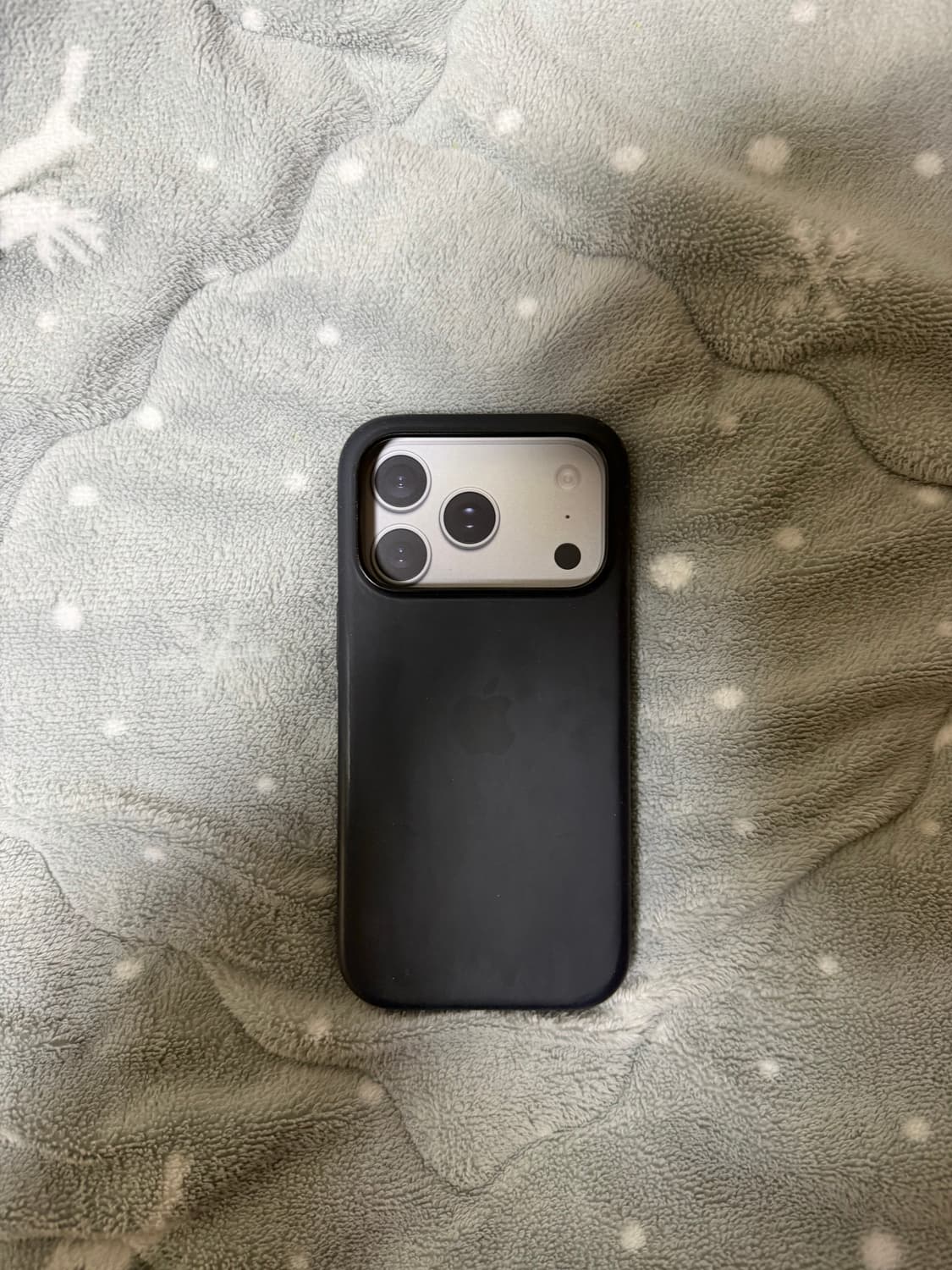 아이폰 17프로 정품 실리콘 케이스 블랙  상품이미지2