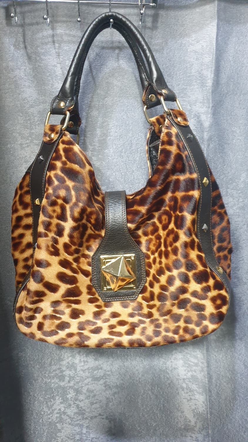 Aleanto 레오파드  송치가죽 숄더백 상품이미지1