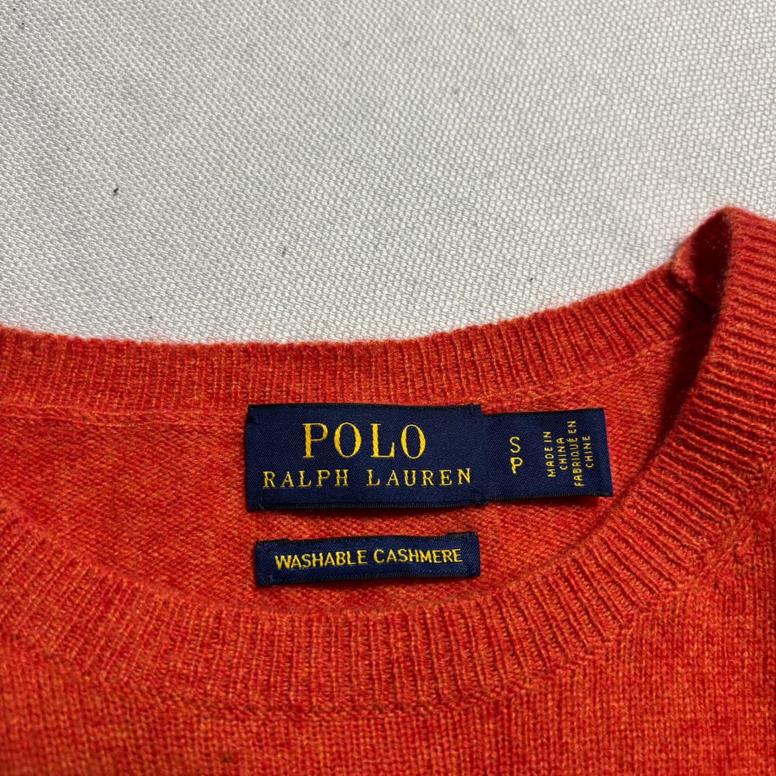 S 폴로랄프로렌 캐시미어 오렌지 니트 상품이미지4