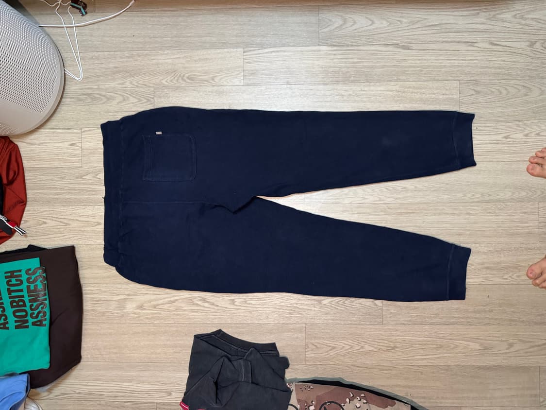 베이프 자운드 JJJJound 컬리지 로고 스웻팬츠 네이비 상품이미지7