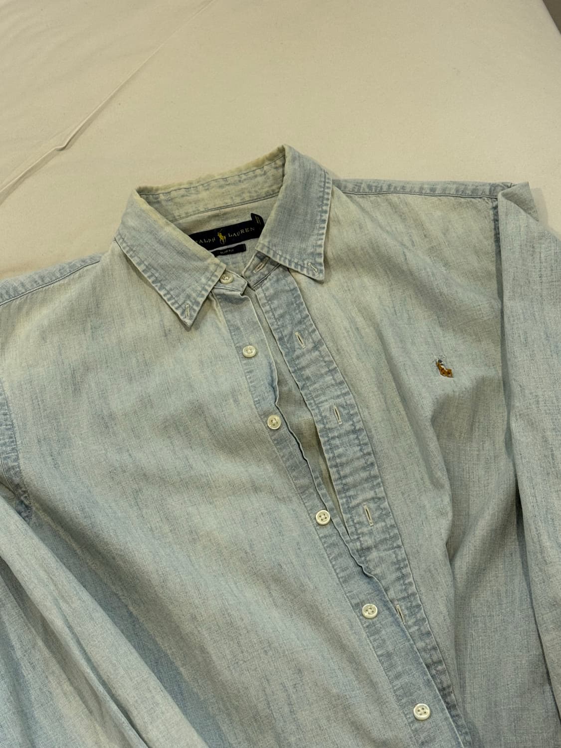 폴로 랄프로렌 데님 셔츠 하늘색 L 사이즈 상품이미지1