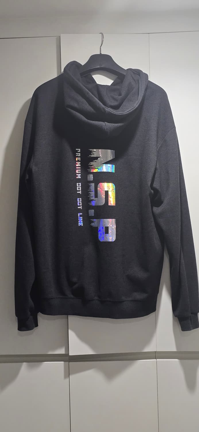 네온 오버핏 차콜 후드 상품이미지1