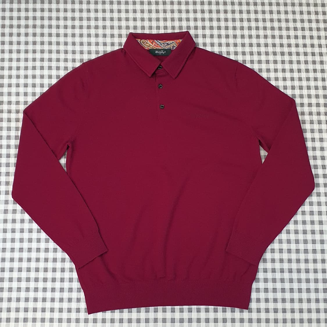 울시 울100 니트 카라티 남자95 상품이미지1