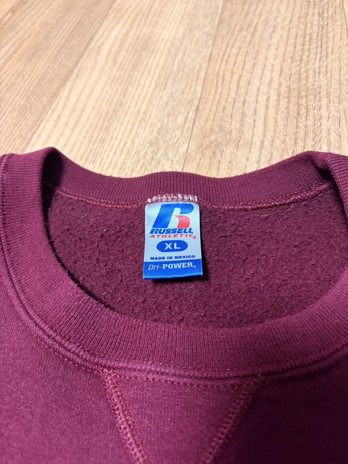 러셀 에슬레틱 버건디 맨투맨 상품이미지5