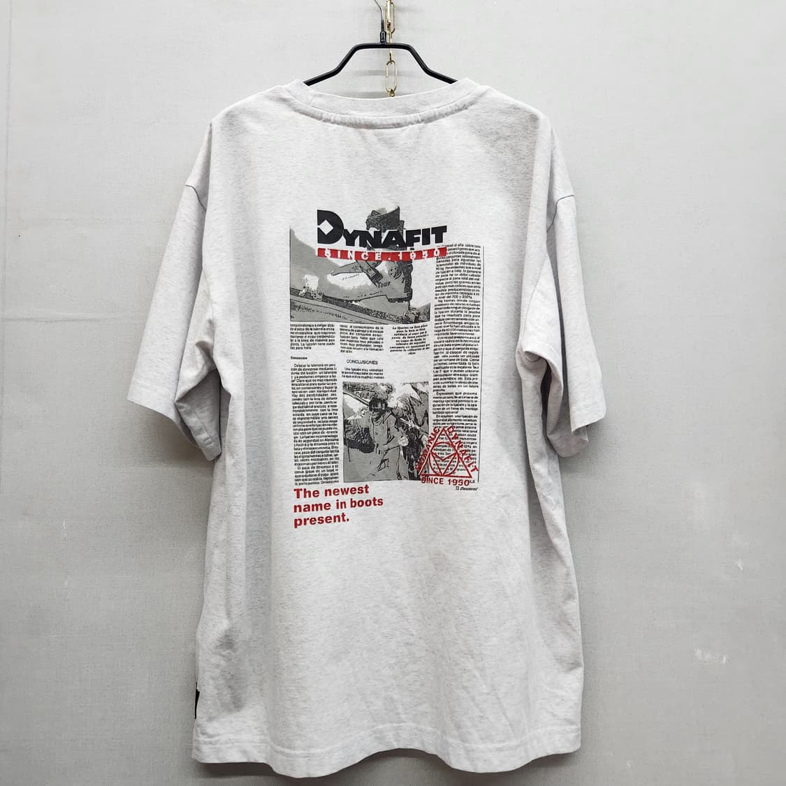 다이나핏 로고와펜 백 빈티지 프린팅 반팔티 L(XL) 상품이미지1