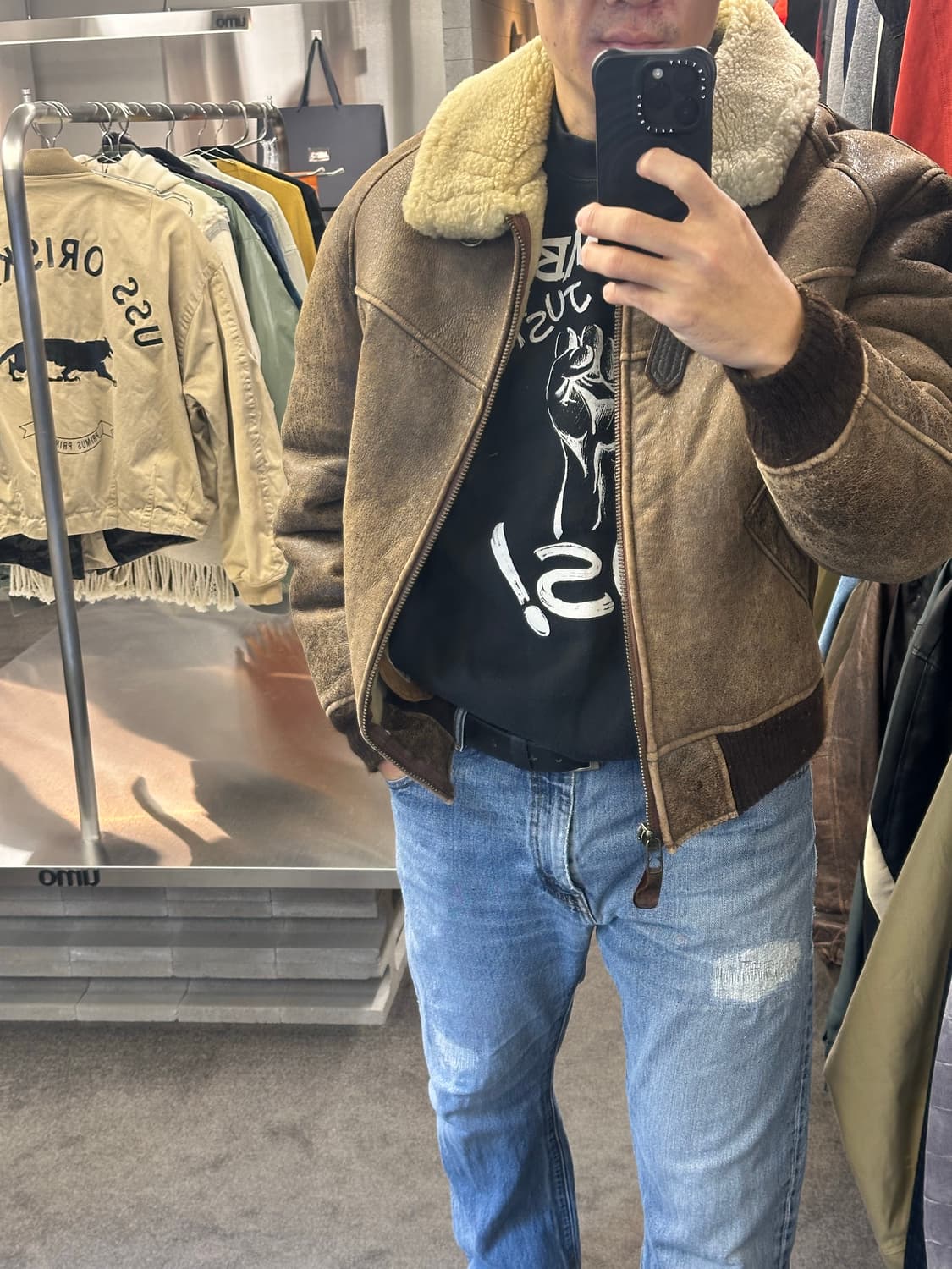 Avirex B-3 무스탕 자켓 40사이즈 L 상품이미지6