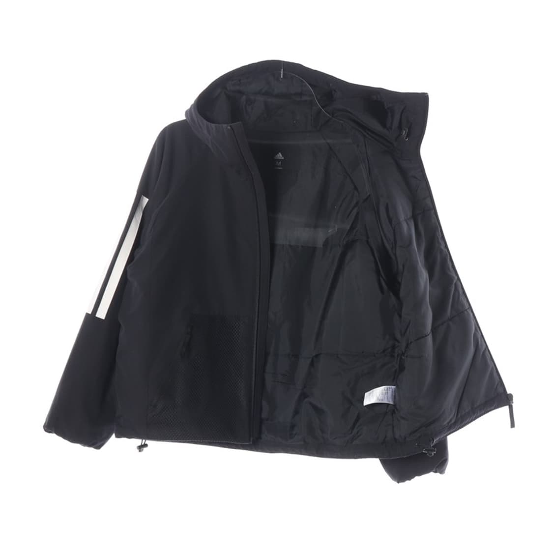 아디다스 W BTS 3S 후드 패딩 자켓 블랙 M 상품이미지2
