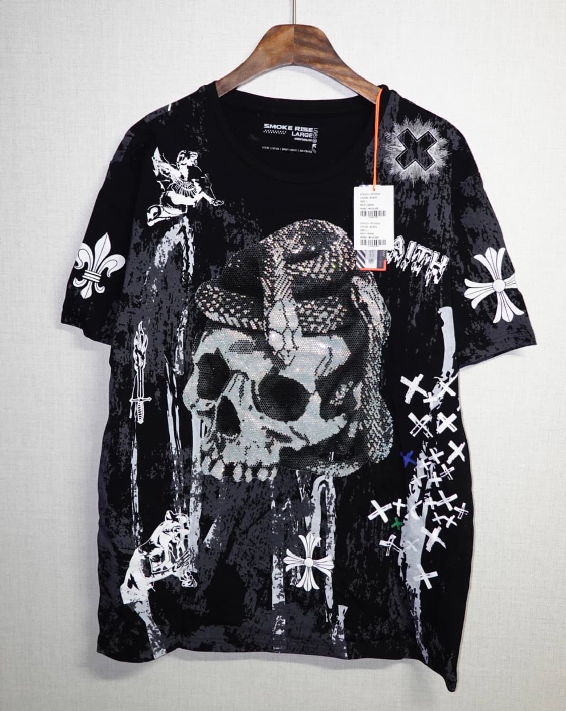 Rhinestone skull t-shirt 상품이미지1