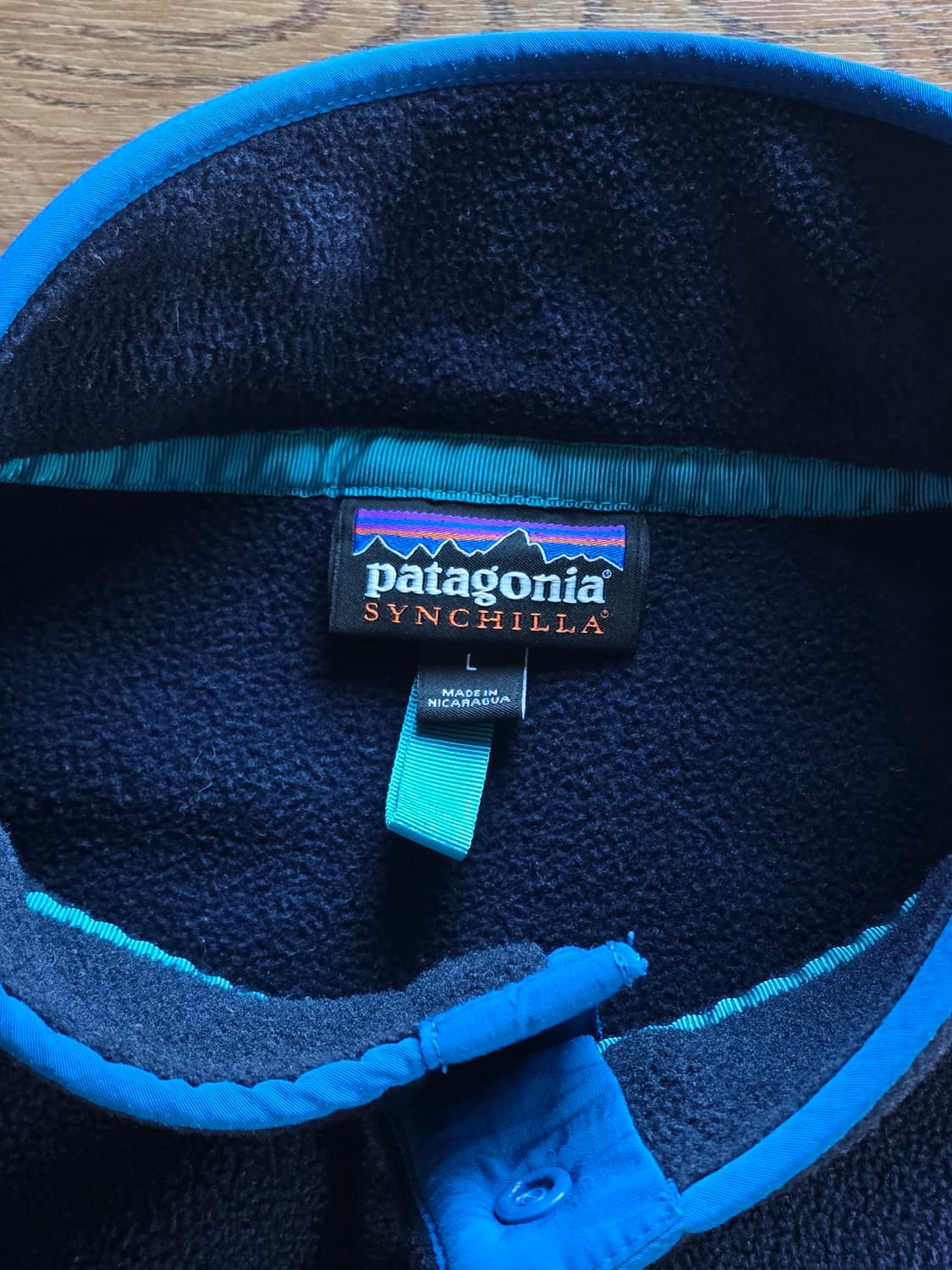 빈티지 파타고니아 신칠라 스냅티 투톤 레드 네이비 L 상품이미지6