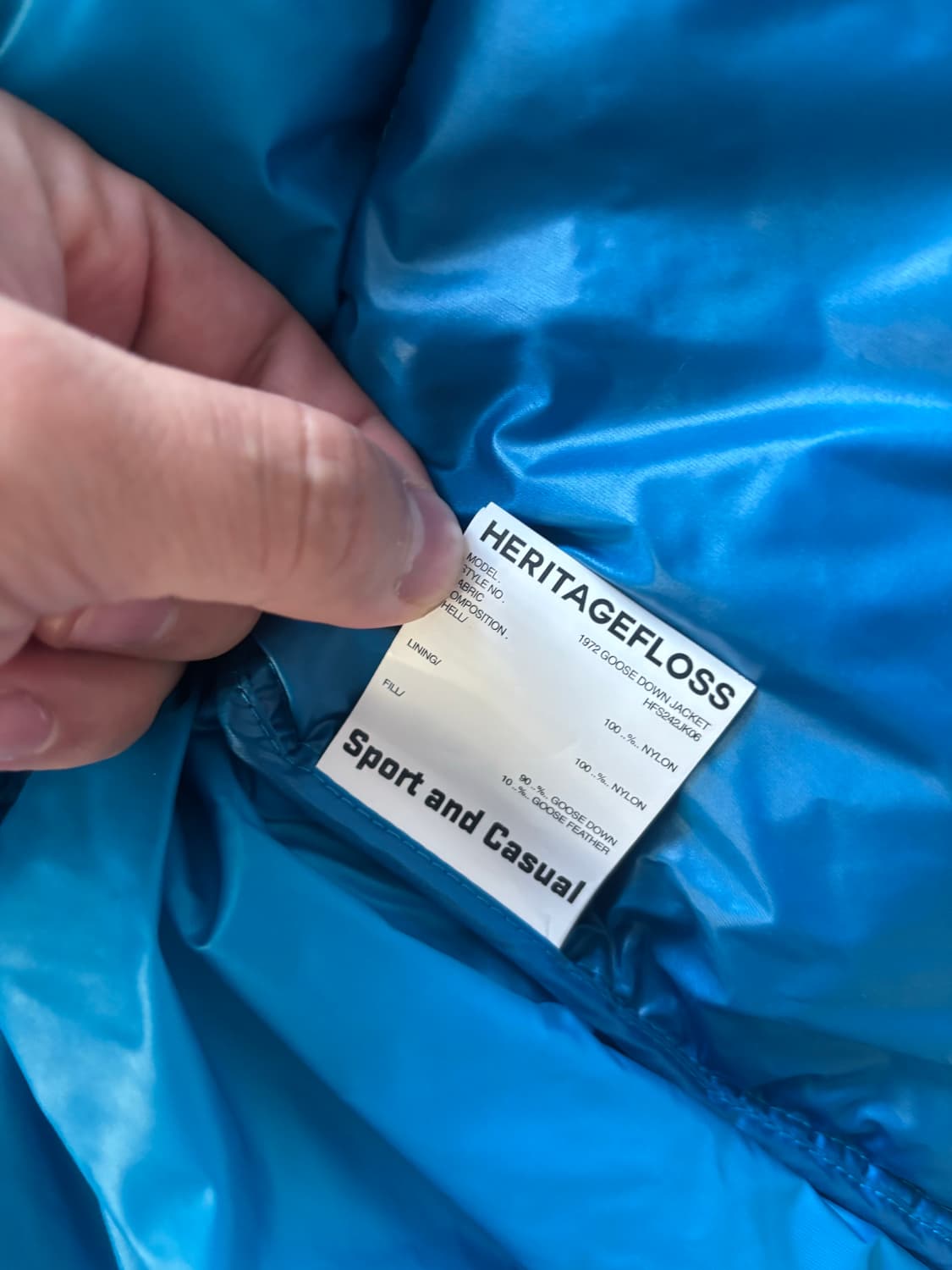 [L] 헤리티지플로스 1972 구스다운자켓 그레이색상 상품이미지5