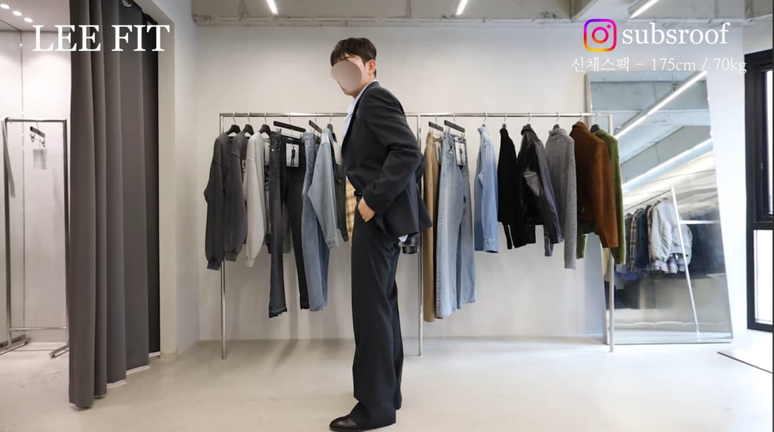 토니웩 울 트윌 플레어 셋업 (카본그레이) 상품이미지2