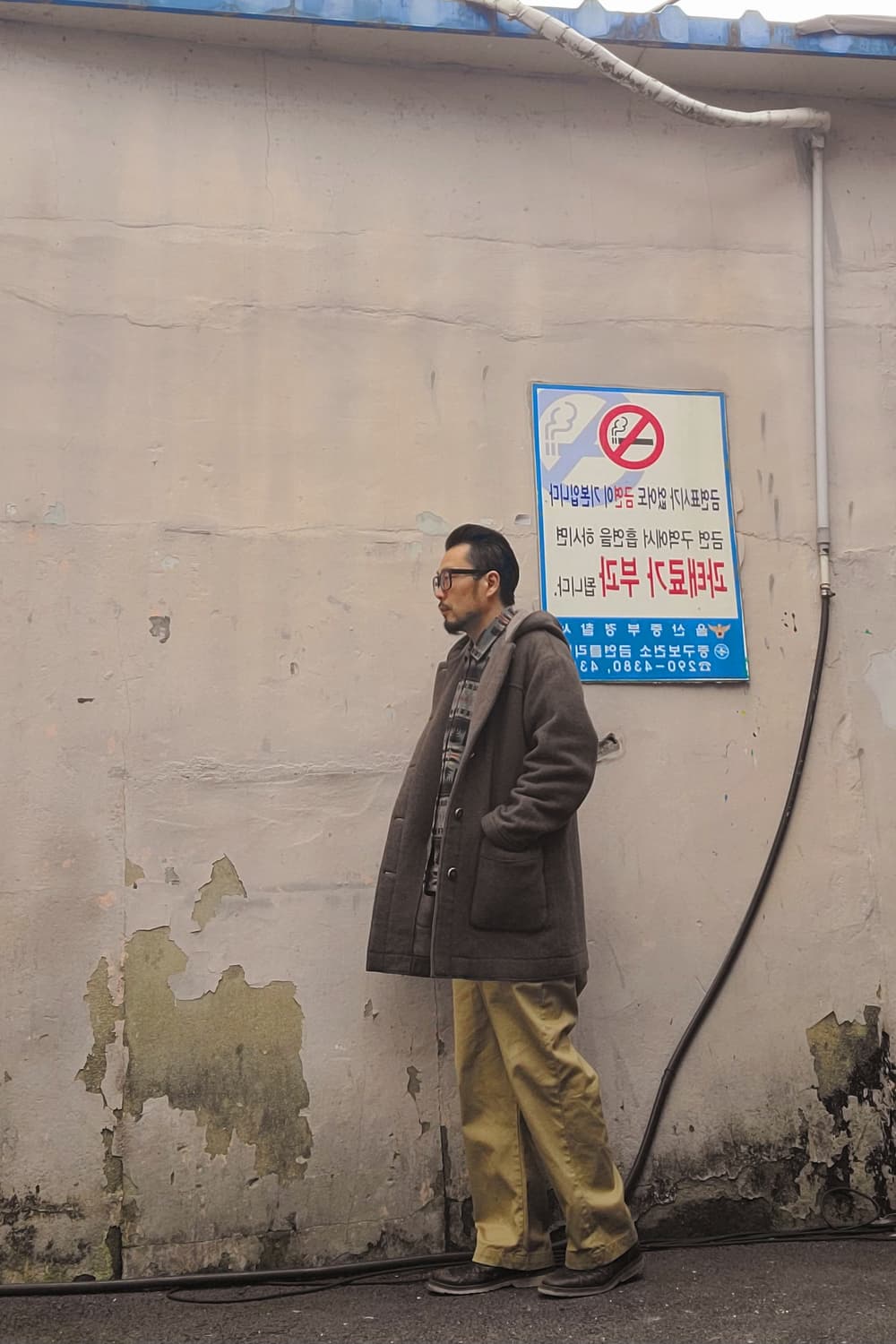 80's~ 빈티지 그린라벨 바라쿠타 울코트 상품이미지1