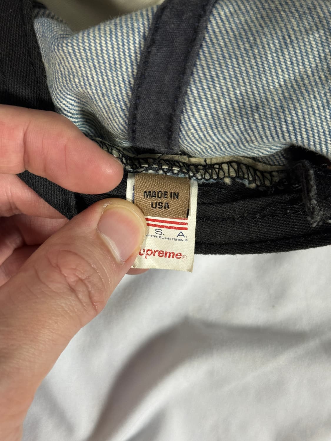 슈프림X버버리 데님 6패널 캡 상품이미지7