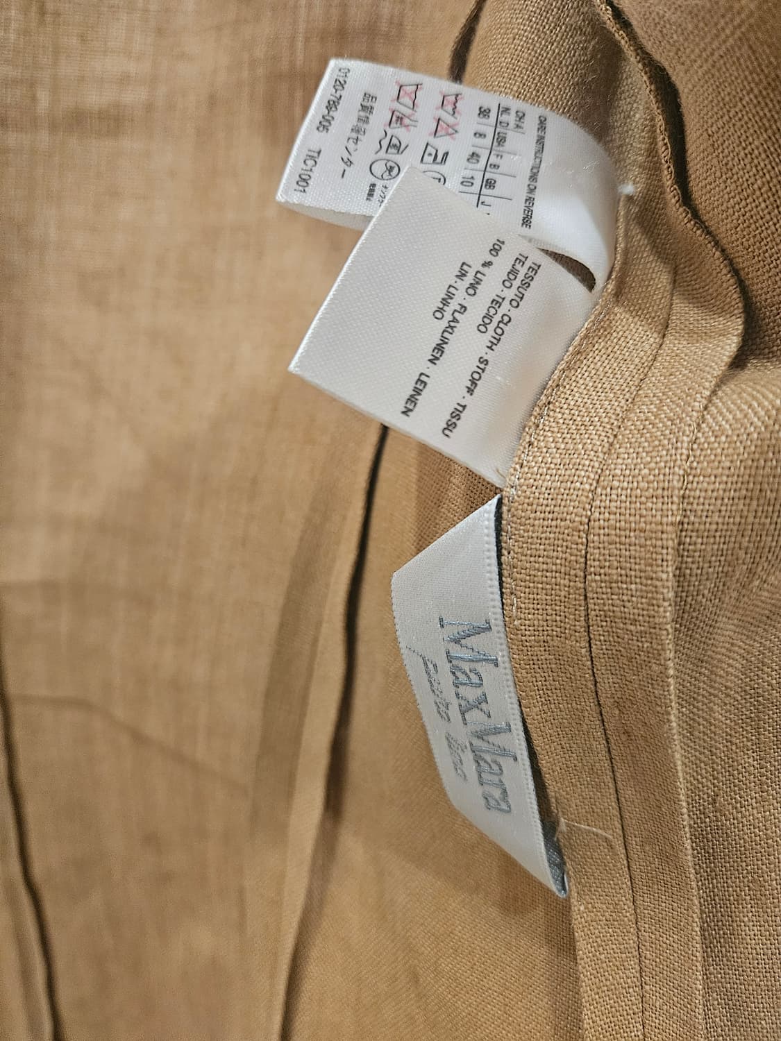 막스마라 린넨자켓 메이드인 이태리 상품이미지3