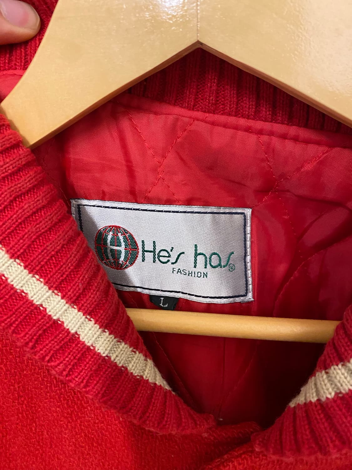 90's VTG leather varsity jacket 90년대 바시티 상품이미지6