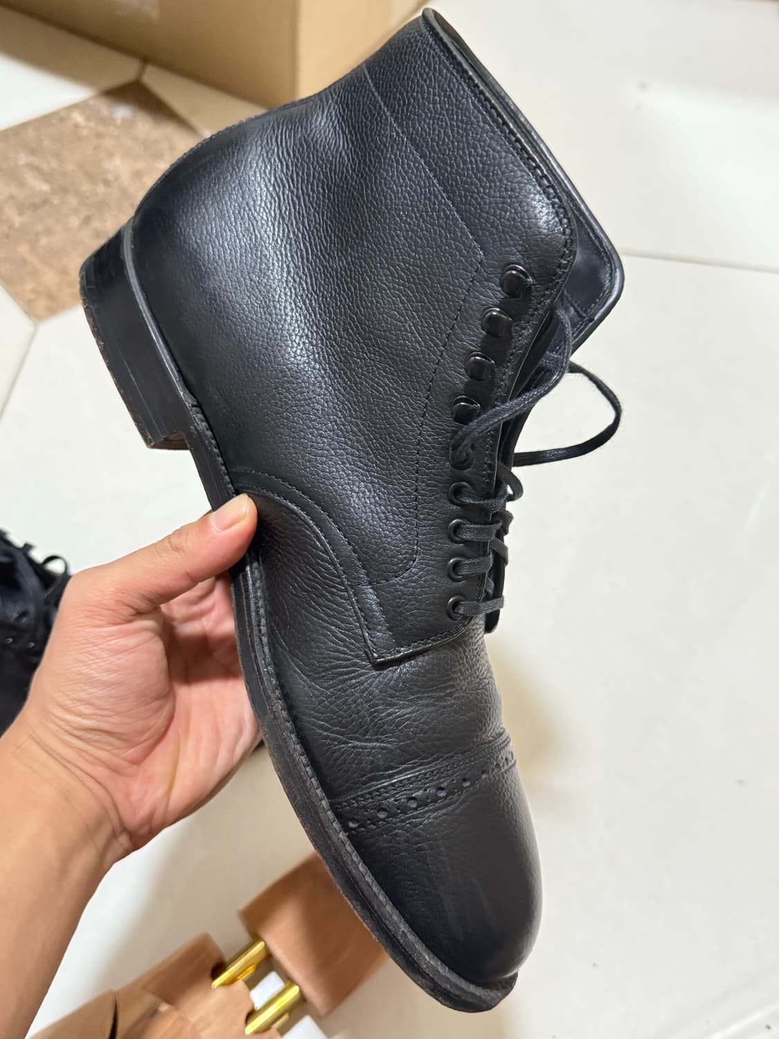 알든(alden) 그레인레더 캡토부츠 8.5d 상품이미지7