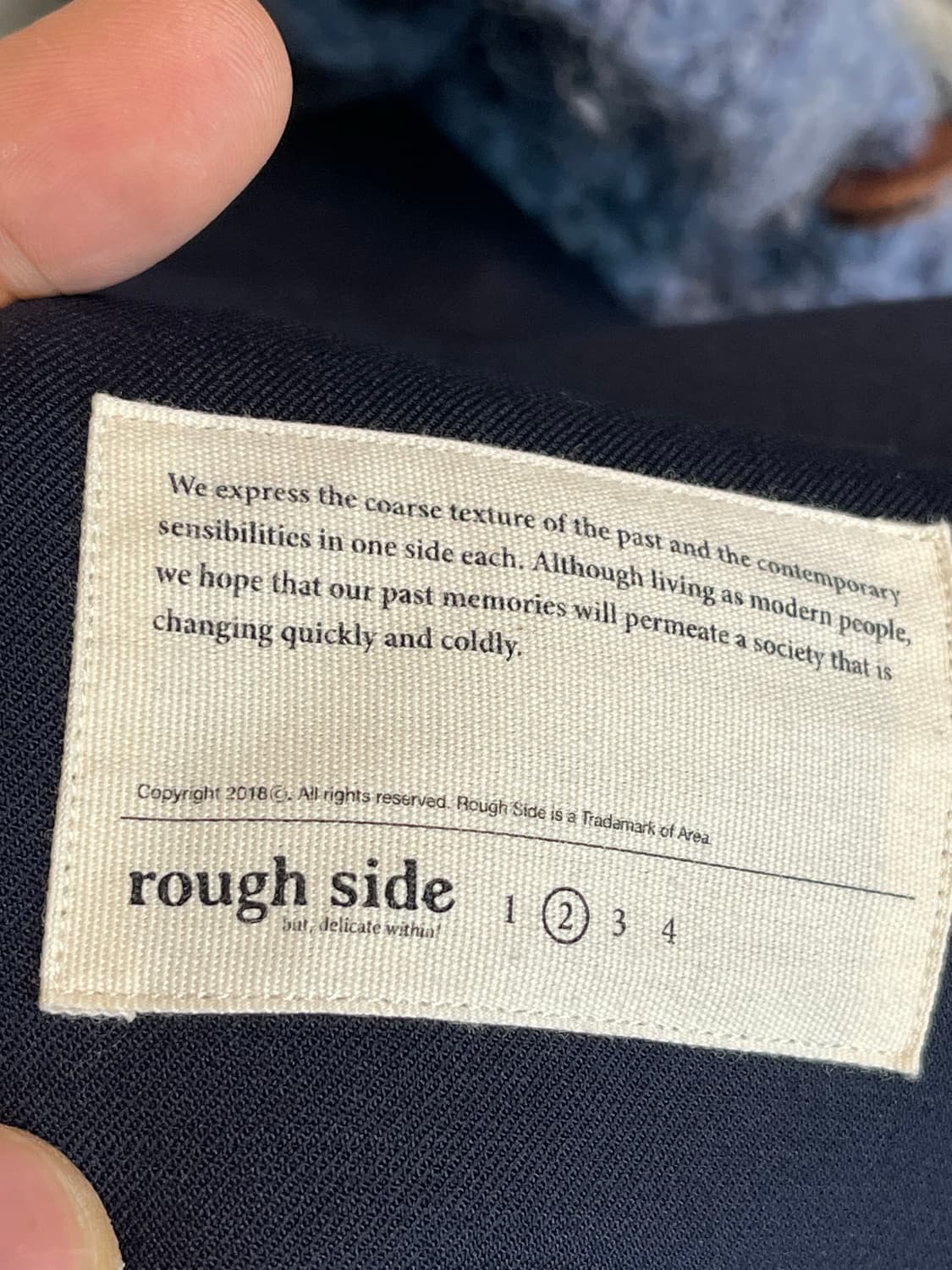 러프 사이드 리포터 셋업 울혼방 네이비 2사이즈 상품이미지6