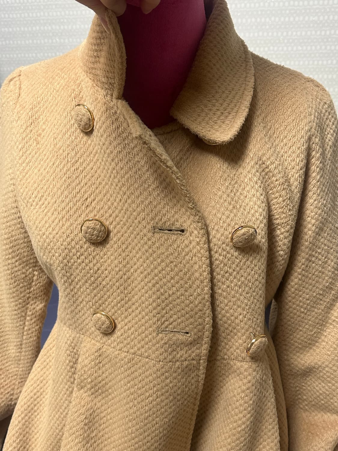 빈티지 더블버튼 숏코트 상품이미지2