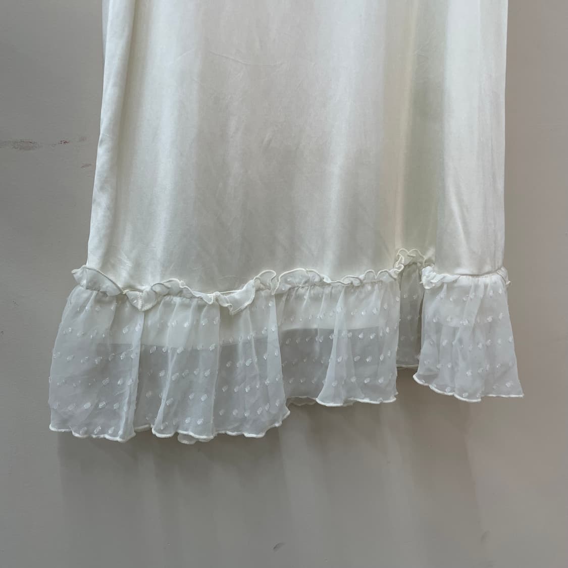 화이트 레이스 도트쉬폰 슬립 원피스 엔젤 페어리 히메갸루 상품이미지2