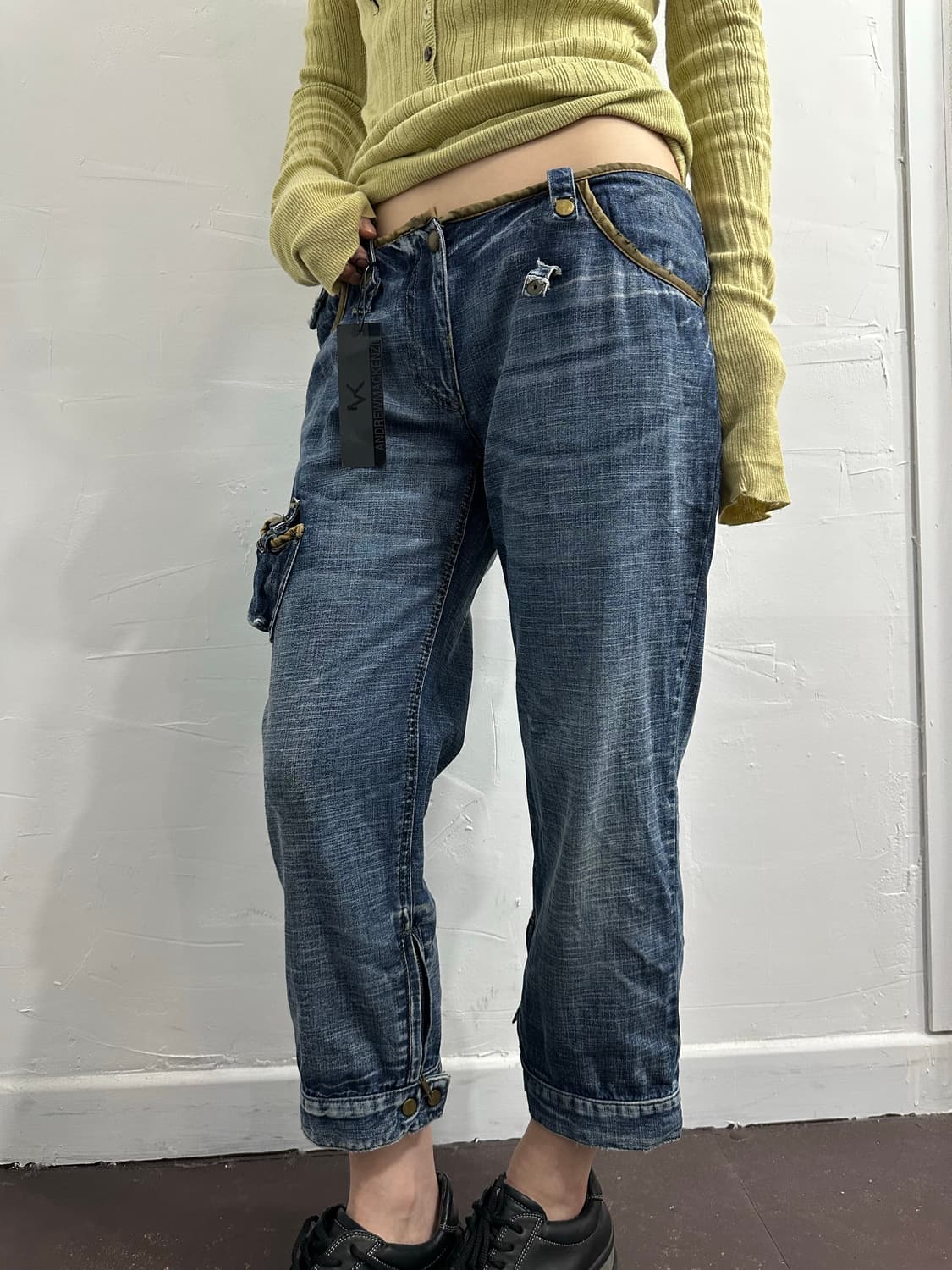 andrew mackenzie denim capri pants 상품이미지3