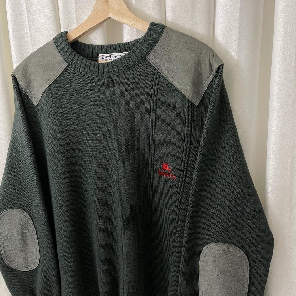 버버리 카키 코만도 니트 상품이미지4