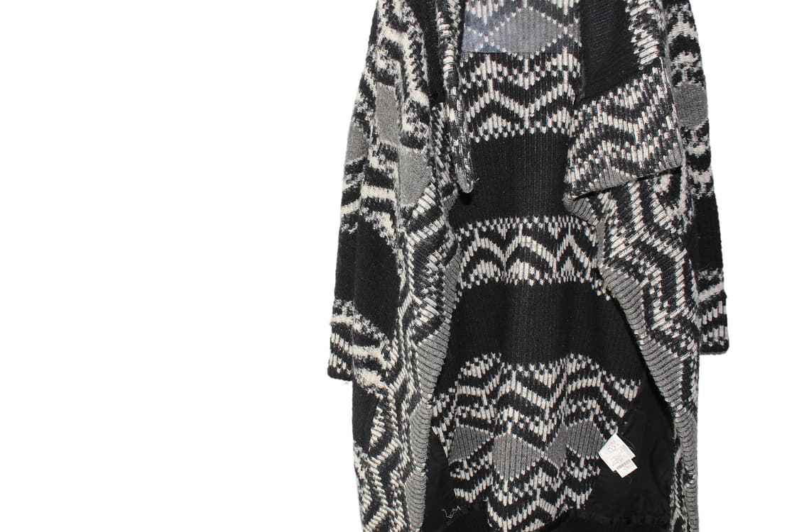 디젤 니트 케이프 후드 가디건 상품이미지2